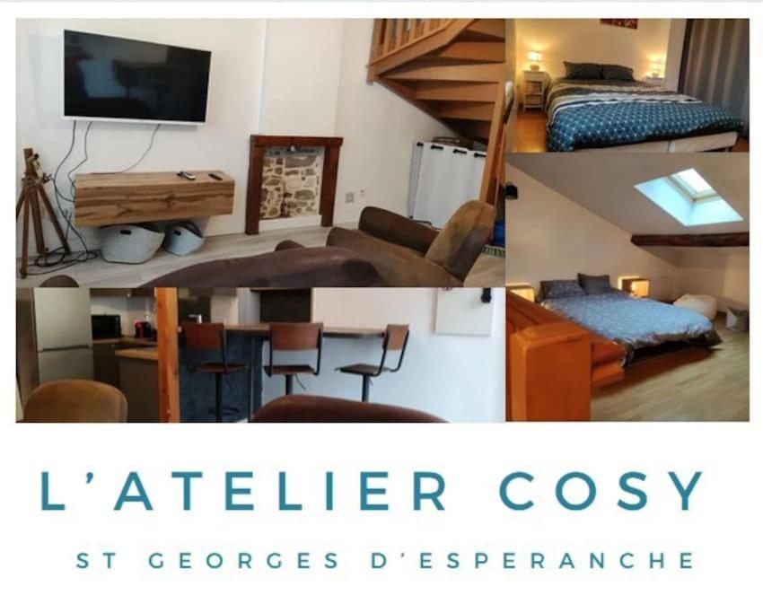 L'Atelier Cosy - Maison De Village Atypique Saint-Georges-d'Esperanche Exterior photo